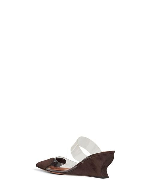 Alaïa White Le Coeur Wedge Mules