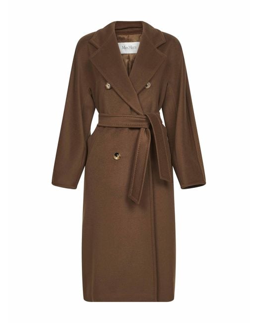 Max Mara Brown Tobacco 101801 Icon Coat Madame Coat
