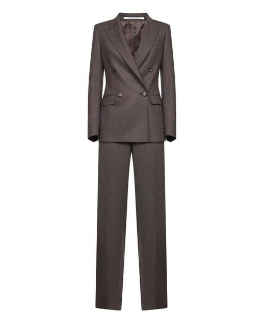 Tailleur Doppiopetto di Tagliatore in Gray