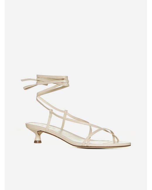 Aeyde Natural Paige Nappa Leather Sandals