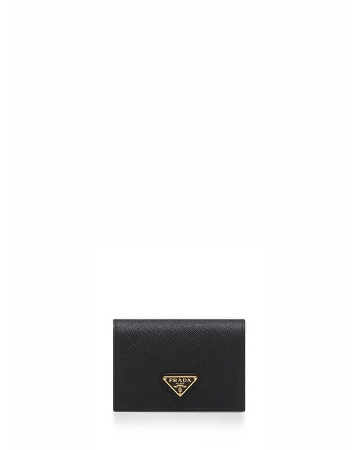 Prada White Saffiano Small Wallet
