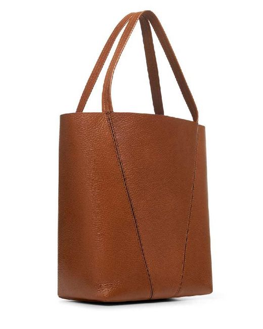 Chloé Brown Tote Bag Spin Clay