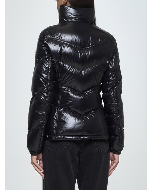 Moncler Black Gast Quilted Nylon Down Jacket