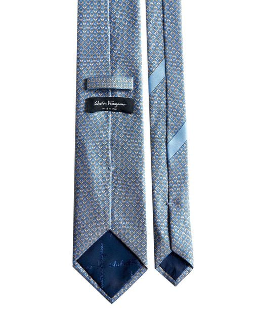 Cravatta Brain di Ferragamo in Blue da Uomo