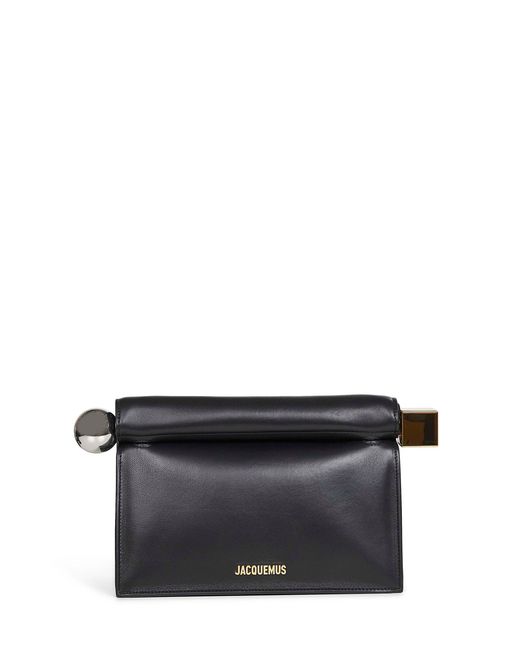 Jacquemus Gray "La Pochette Rond Carré" Clutch Bag
