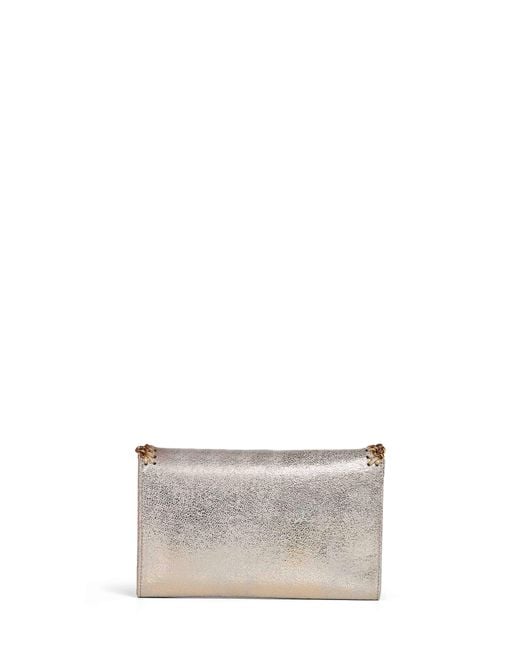 Stella McCartney White Pyrite Falabella Wallet Crossbody Bag