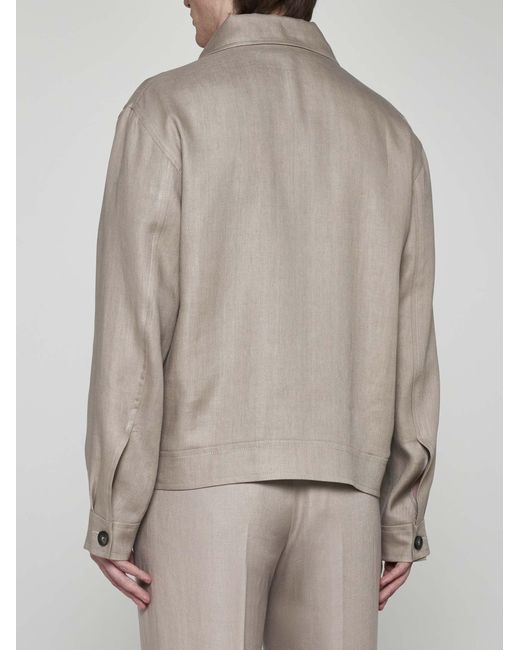 Tagliatore Natural Linen Jacket for men