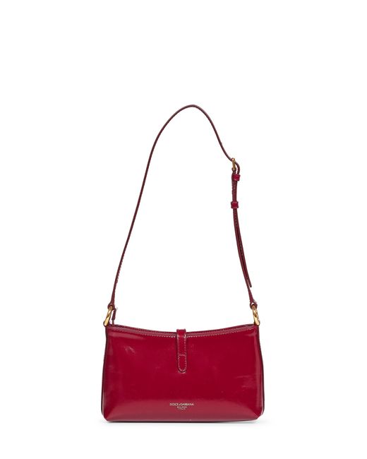 Dolce & Gabbana Red Lock Shoulder Bag