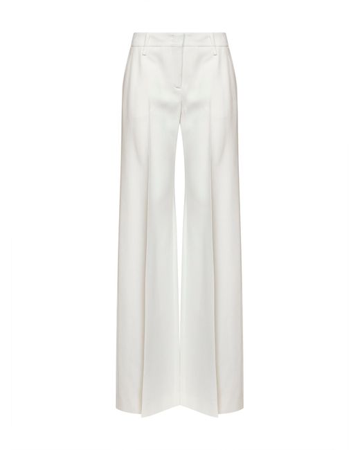 Ermanno Scervino White Interlock Bootcut Trousers