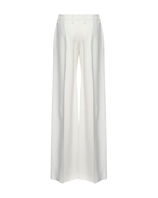 Ermanno Scervino White Interlock Bootcut Trousers
