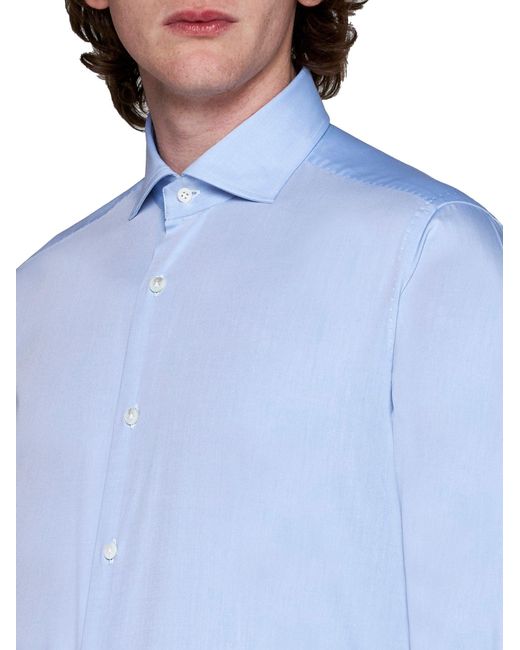 Camicia Classica di D 40 in Blue da Uomo