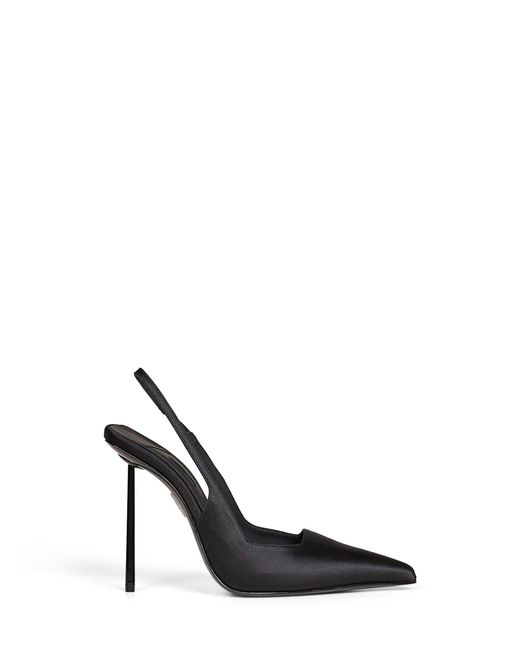 Le Silla White Satin Amelia 120 Mm Slingback Pumps