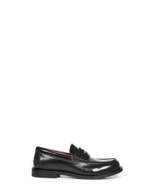 Gucci Black Glossy Leather Loafers With Detachable Coin for men
