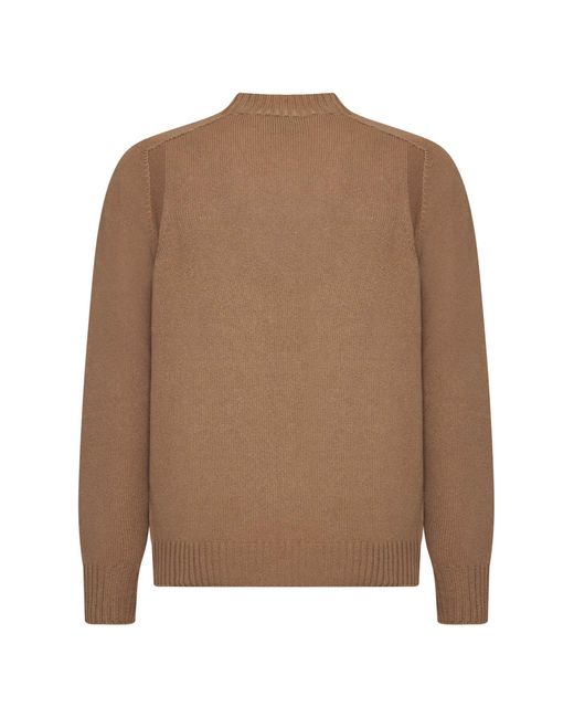D 40 Brown D4.0 Crew Neck Sweater for men