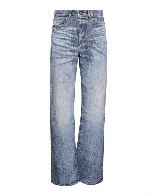 DIESEL Blue Light Regular Jeans 1971 D-Sent 068Ty