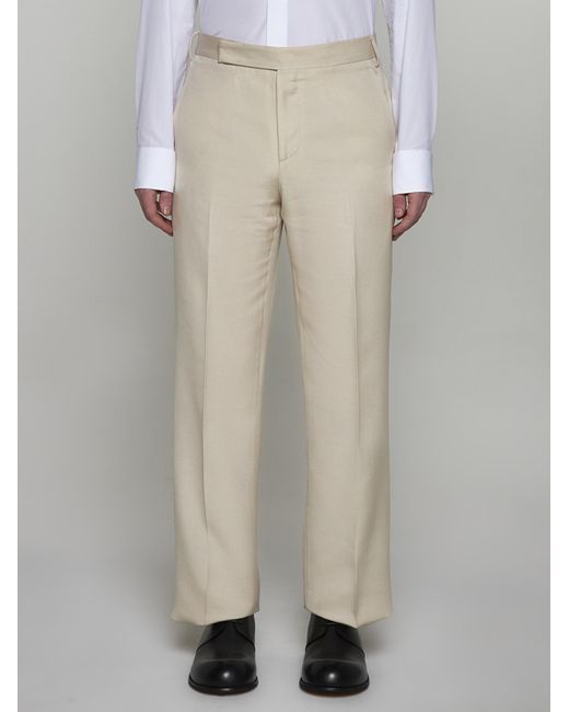 Lardini Natural Viscose-blend Trousers for men