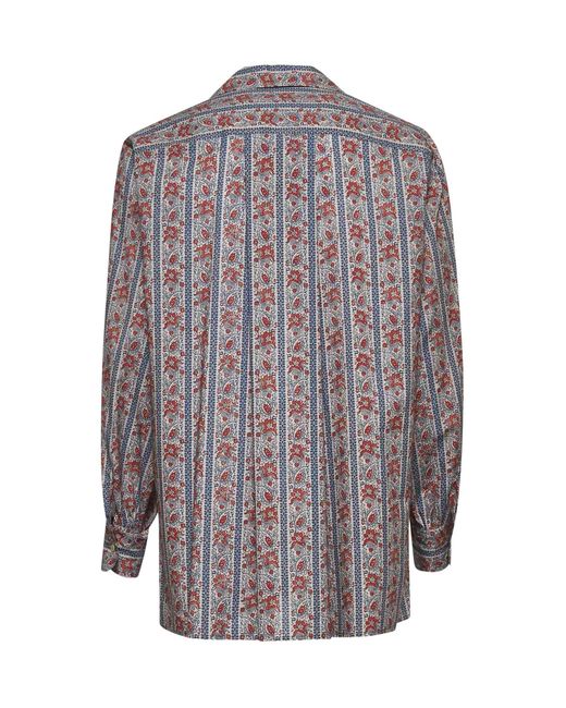 Valentino Gray Voyage Imaginaire Print Muslin Pyjama Shirt for men