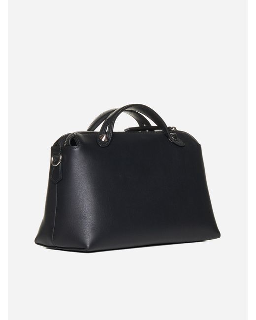 Fendi Black By The Way Leather Medium Bag