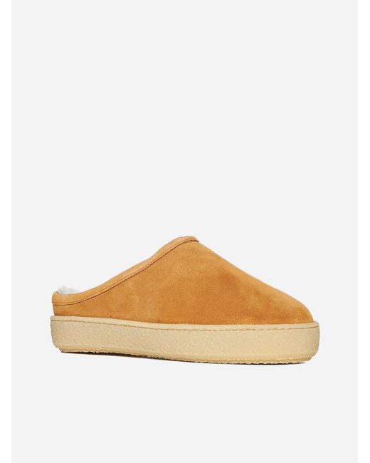 Isabel Marant Natural Fozee Suede Mules