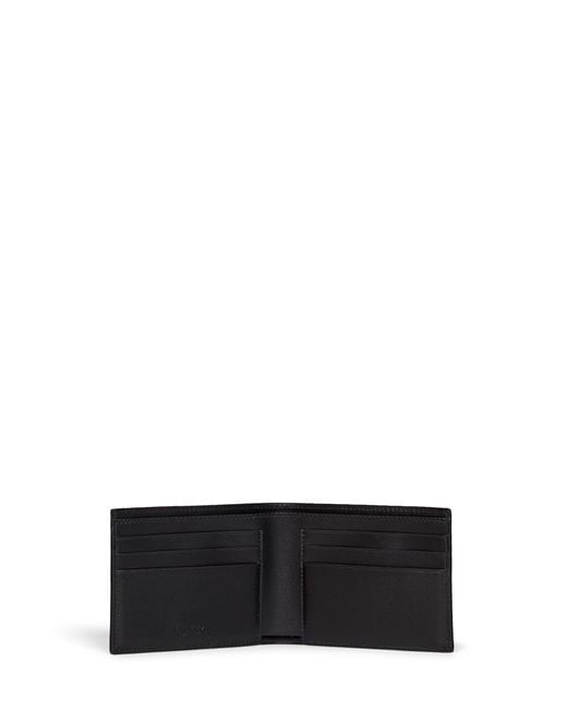 Ferragamo White Palmellato Calfskin Leather Florence Classic Wallet for men