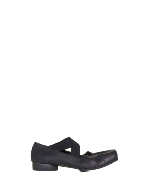 Uma Wang White Square Toe Ballet Flats