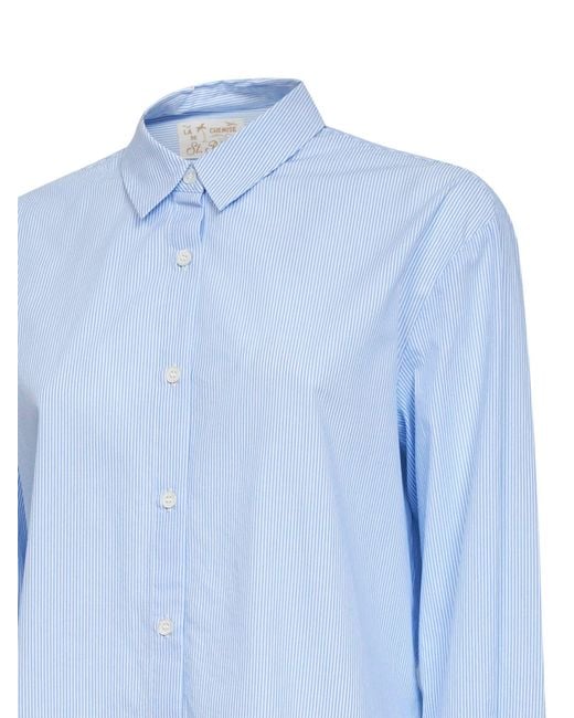 Mc2 Saint Barth Blue Cotton Shirt Brigitte