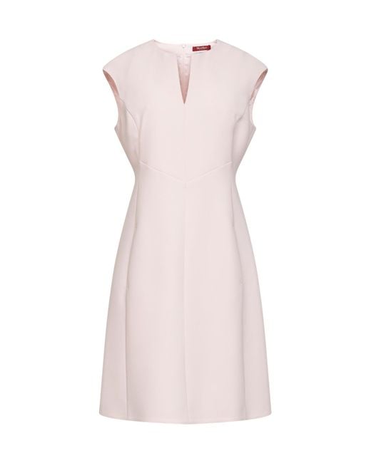 Max Mara Pink Cady Mstgiunto Short Princess-Line Dress