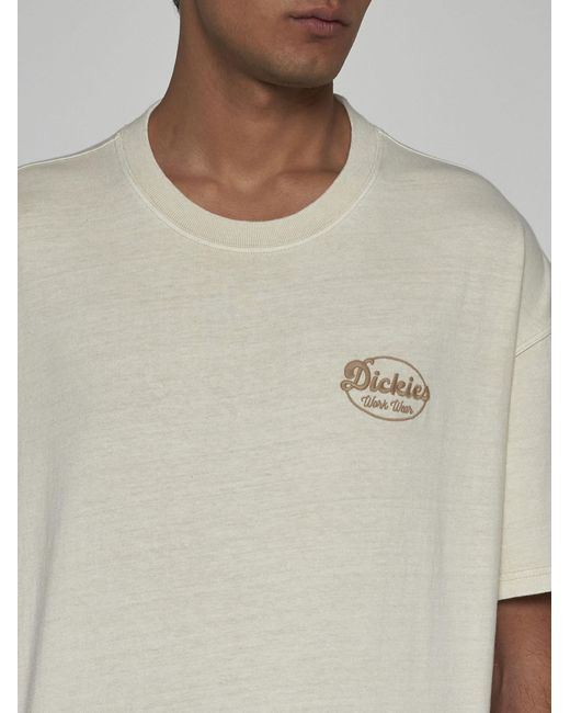 Dickies White Rustburg Logo Cotton T-shirt for men