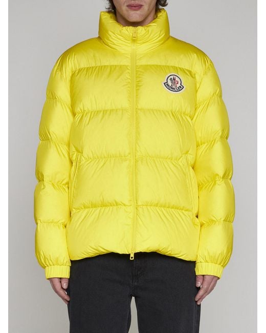 Moncler Yellow Citala Brand-patch Regular-fit Shell-down Jacket for men