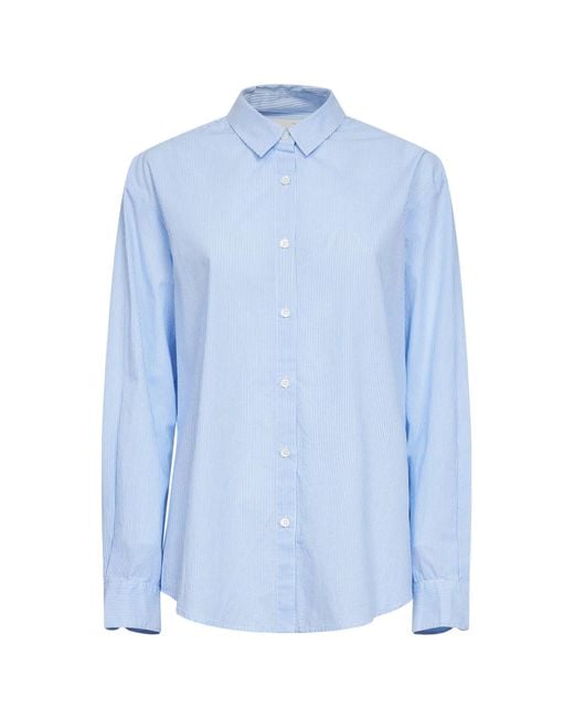 Mc2 Saint Barth Blue Cotton Shirt Brigitte