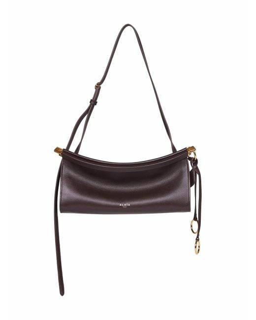 Alaïa Metallic Marron Fonce Le Click East West Small Bag