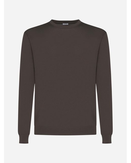 Malo Gray Cotton Sweater for men