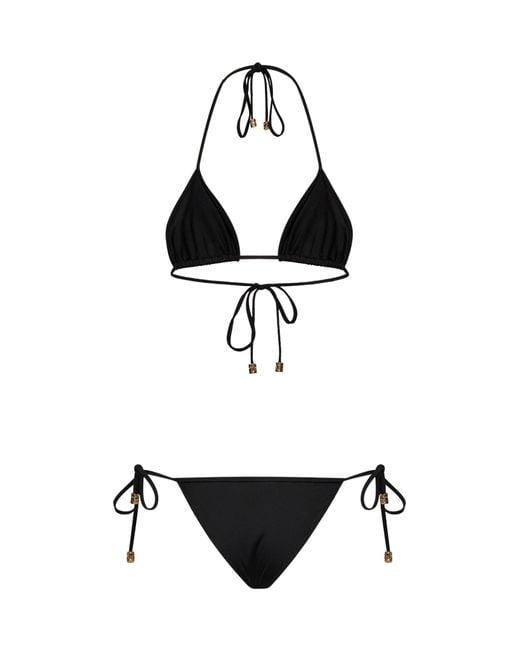Gucci White Sparkling Jersey Bikini