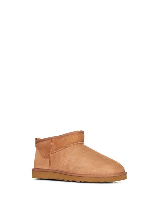 Ugg Brown Classic Ultra Mini Suede Ankle Boots for men