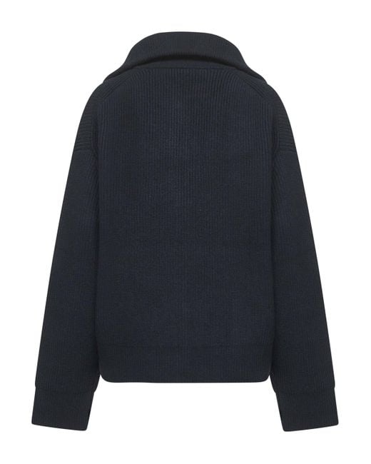 Maglione Con Zip Sandos di Studio Nicholson in Blue