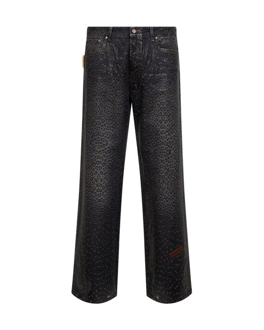 PDF Black Spotted Denim Rich Kid Jeans for men
