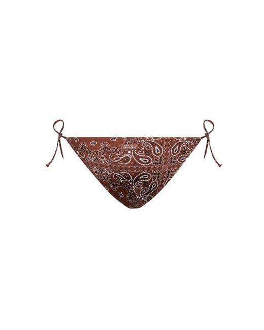 Mc2 Saint Barth Brown Bikini Bottom Virgo Lycra
