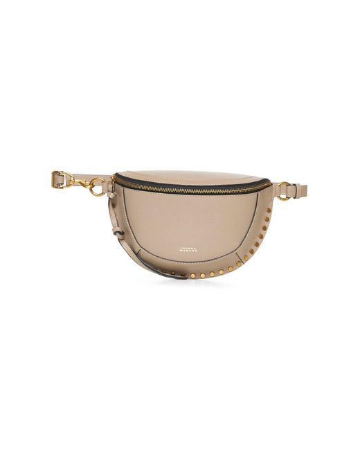 Isabel Marant White Taupe Skano Belt Bag