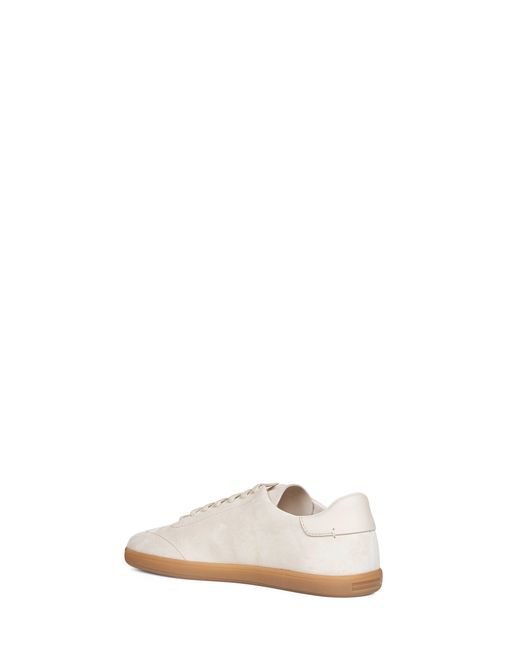 Zegna White Suede 232 Low-Top Sneakers for men