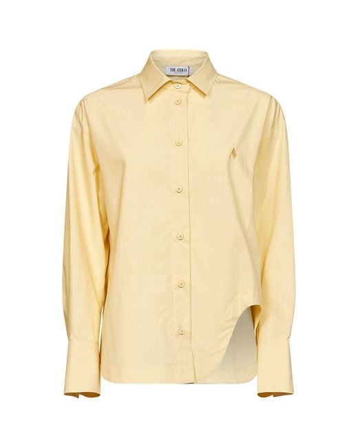 The Attico Natural Pale Cotton Poplin "Diana" Shirt