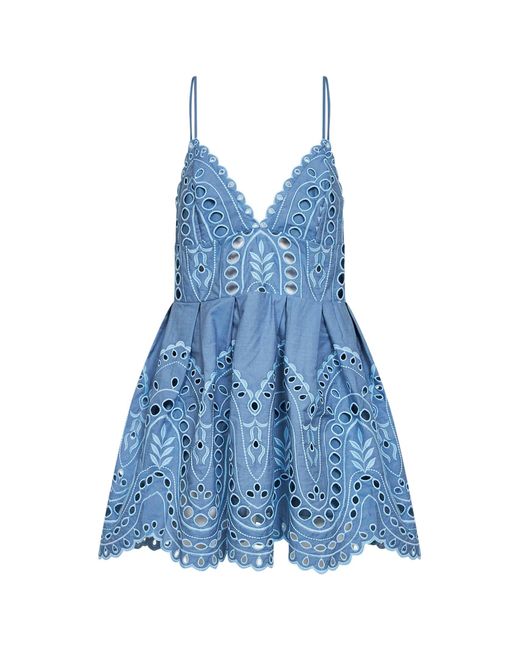 Charo Ruiz Blue Mini Dress Nix