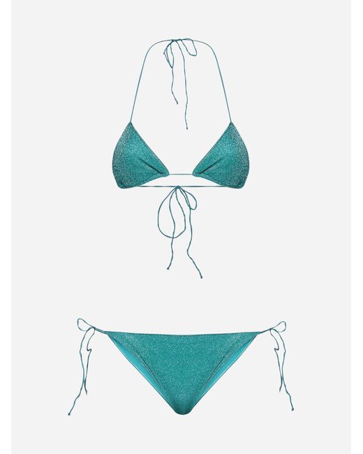 Oseree Green Lumiere Triangle Bikini