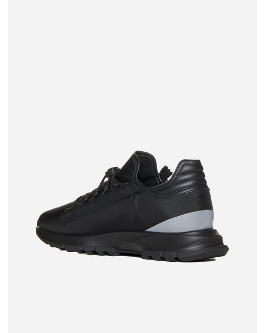 Givenchy Black Spectre Runner Zipped Sneakers for men