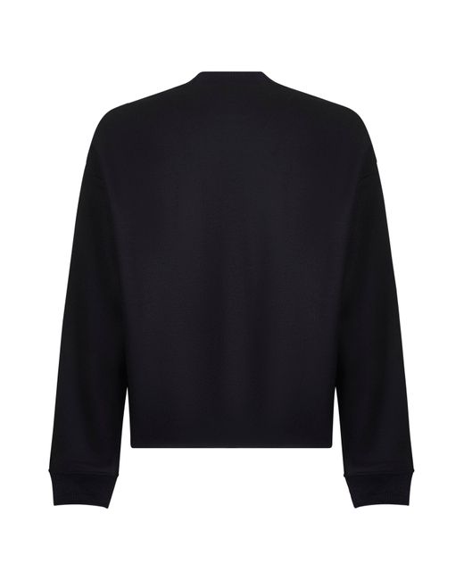 Jil Sander Blue Wool Jersey Sweatshirt for men
