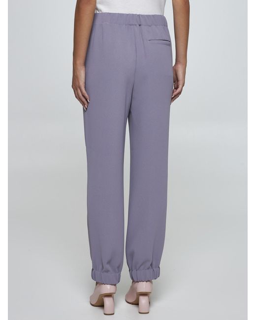 Dries Van Noten Purple Lilac Elasticated Pants