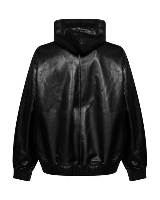 Balenciaga Black Short Hooded Coat Jacket for men