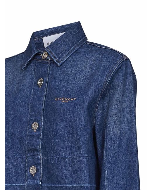 Givenchy Blue Cotton Denim Shirt