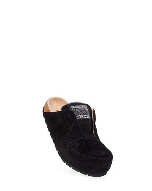Balenciaga Black Suede Calfskin Dumbo Mules for men