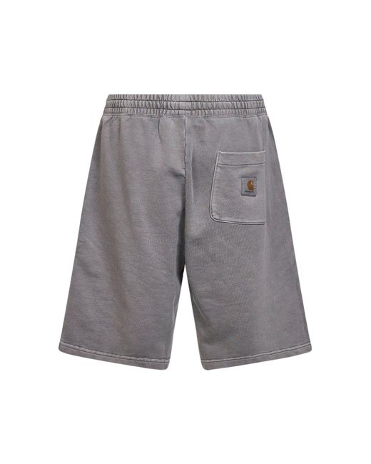 Carhartt Gray Nelson Sweat Shorts for men
