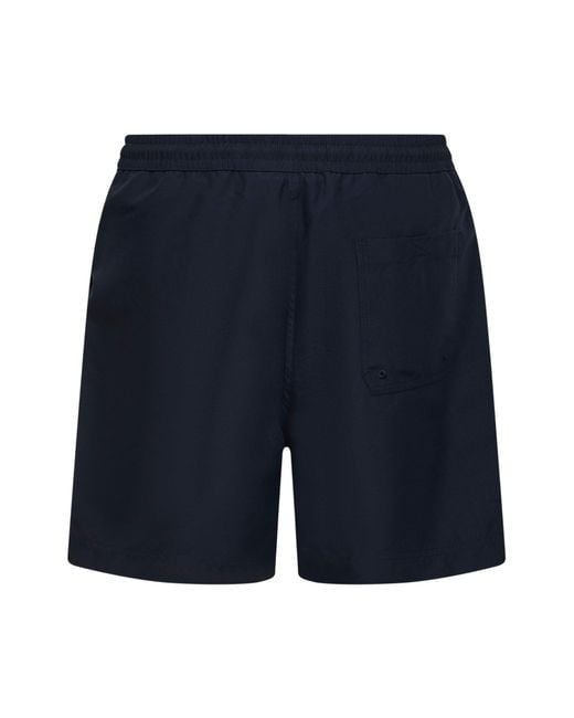 Carhartt Blue Dark Chase Swim Trunks for men